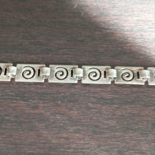 Silver handmade bracelet 925, new, 19 cm