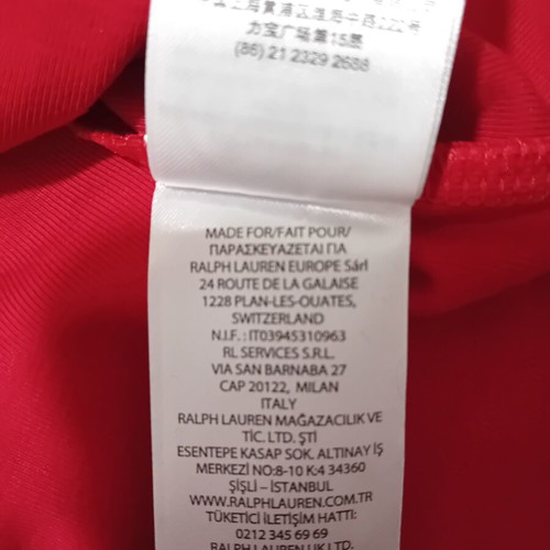 Lauren Ralph Lauren women's red 3/4 sleeve blouse, small