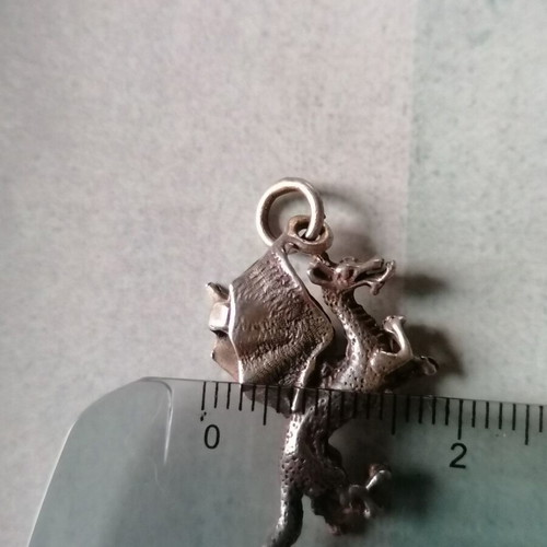 Silver 925 double-sided dragon pendant new