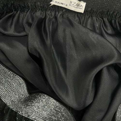 Zara black flared skirt new, evening style with tulle and sparkle, size L