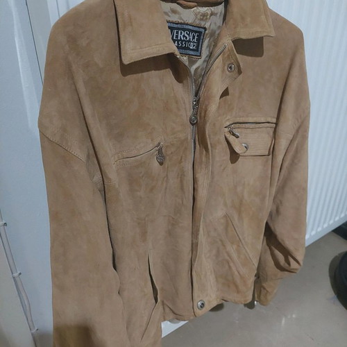 Versace suede jacket vintage collectible