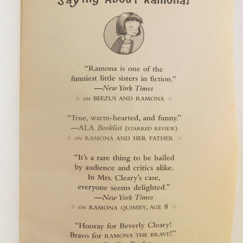 Book Ramona the Pest used, Beverly Cleary, 2006 edition