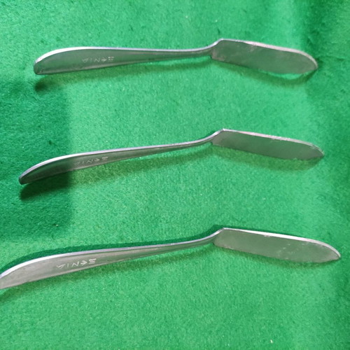Xenia dessert serving knives set of 3 used Afentakis Rostfrei