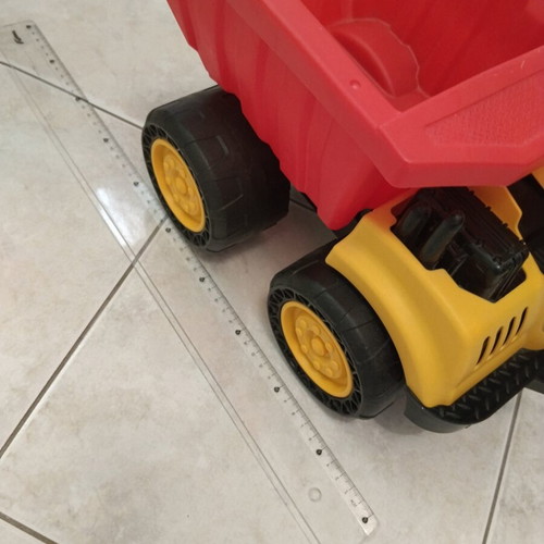 Large toy truck with tipping bed like new