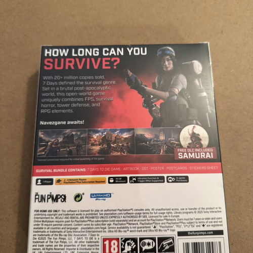 7 Days to Die Survival Bundle PS5 sealed with Artbook and Extras