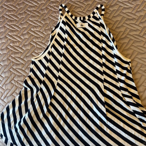 Armani Jeans sleeveless top like new, black and white, size L