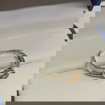  ασημένιο βερακι με χρυσές λεπτομέρειες 14Κ