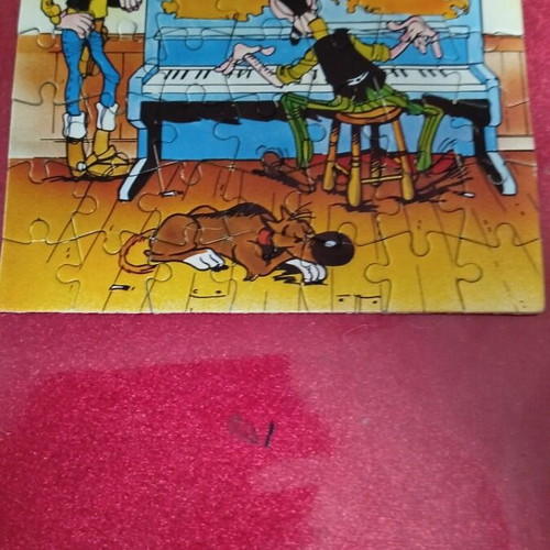 Lucky Luke vintage 1990 puzzle used, 49 pieces