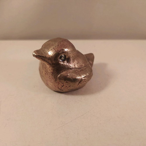 Bronze miniature bird like new, solid, vintage