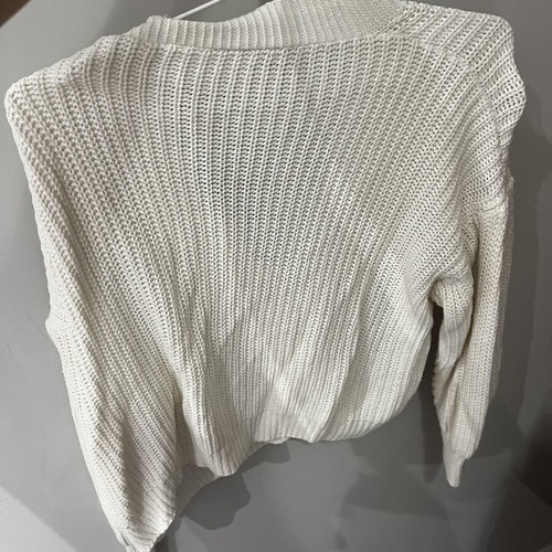 White knitted cardigan, size M
