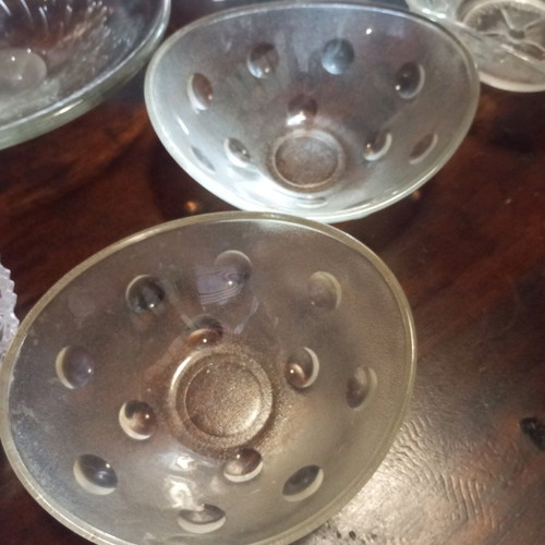 Decorative fondue dishes like new, set of 7 pieces