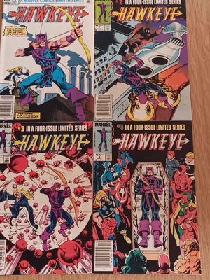 Hawkeye (1983) #1-#4 set used Marvel Comics