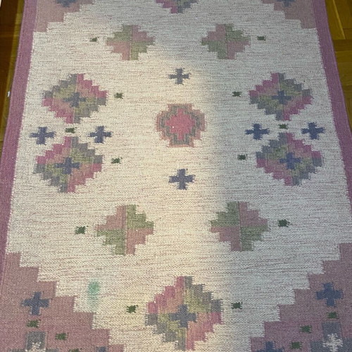 Handmade all-wool rug like new 1.2x1.8