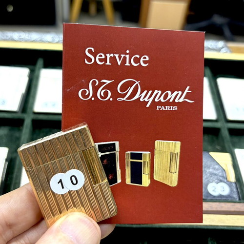 DuPont N10 gold lighter used, vintage