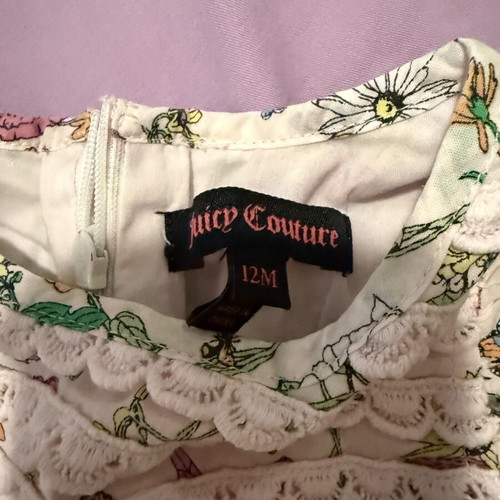 Juicy Couture floral dress 12 months like new