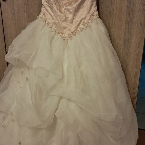 Wedding dress beige, like new