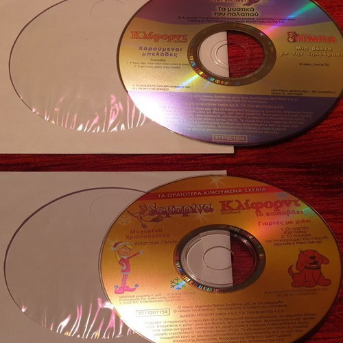 Clifford the Big Red Dog and Clifford the Puppy DVD used, animated