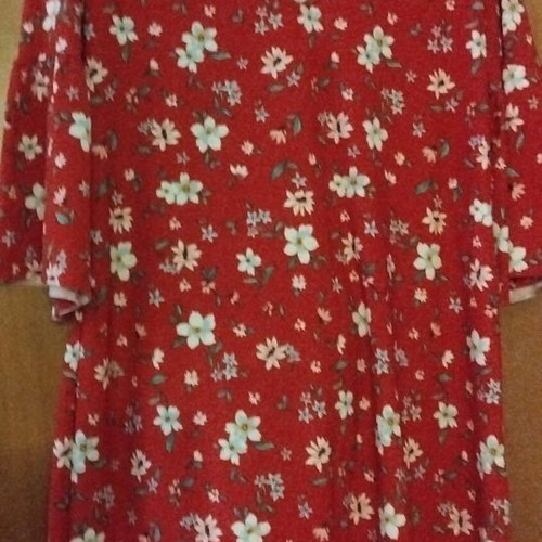 Mango mini dress like new, red floral pattern