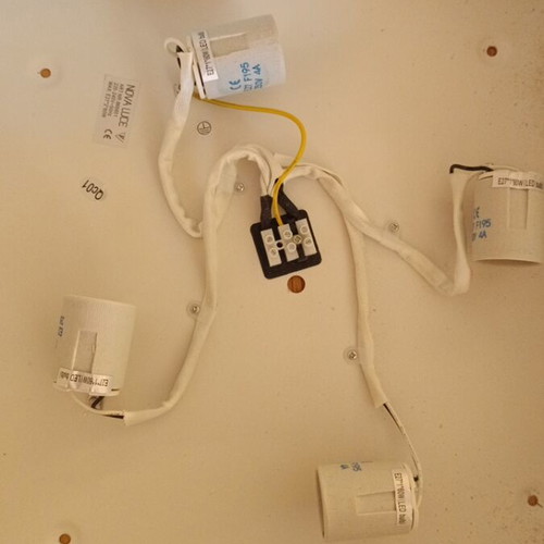Ragu Nova Luce ceiling light square with metal frame and acrylic diffuser like new