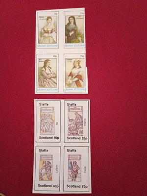 Scotland stamps new, 2 unsealed sets