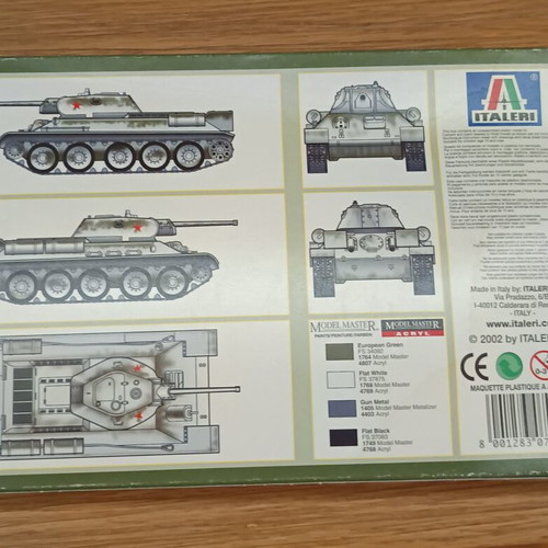 Italeri T-34/76 M 1942 model kit 1:72 scale