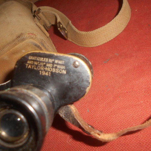 British Army WWII 1941 MKII Binoculars used with case