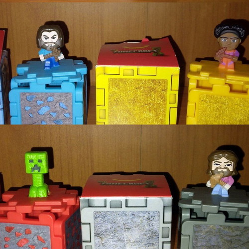 McDonald’s Happy Meal Minecraft figures pack of 4, like new