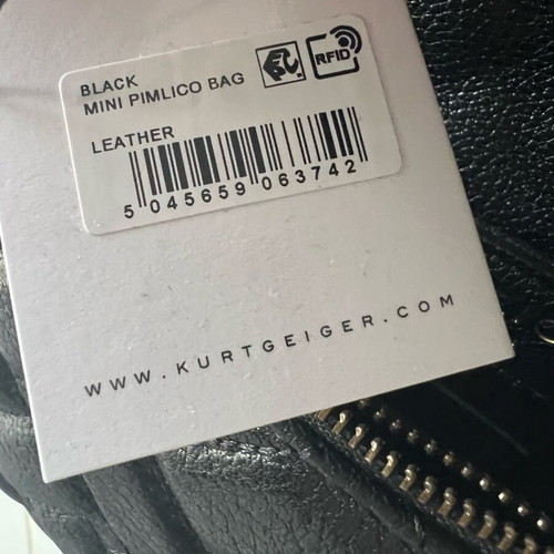 Kurt Geiger crossbody bag black leather new