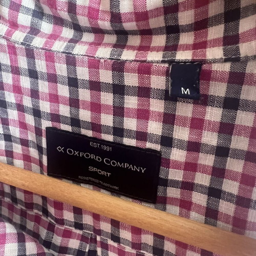 Oxford Company Sport Short-Sleeve Button-Down Shirt Size M Like New