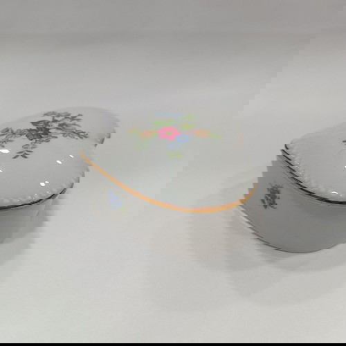 Vintage floral κουτάκι καρδιάς Lippelsdorf μεταχειρισμένο