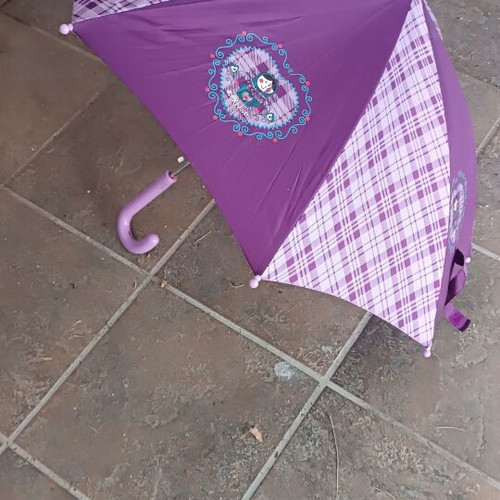 Children's umbrella for girl new, purple, windproof sturdy design