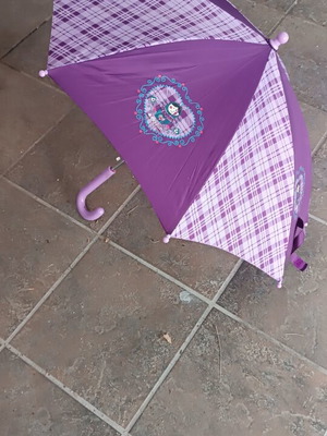 Children's umbrella for girl new, purple, windproof sturdy design