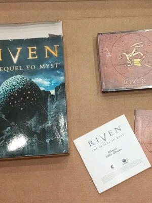 Riven The Sequel to Myst Big Box PC used, worn box