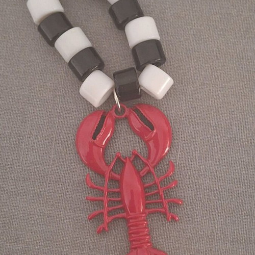 Necklace with decorative lobster