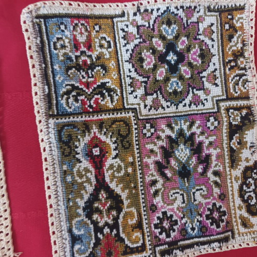 Embroideries used, set of 4, various sizes