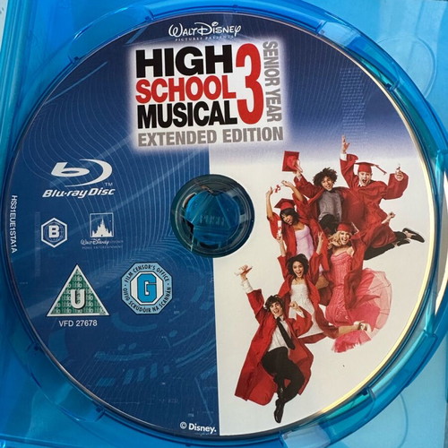 High School Musical movie pack 3 DVDs and 1 Blu-ray like new with subtitles