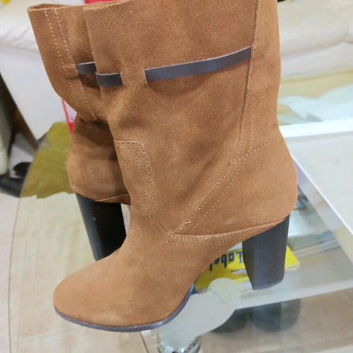 ACBC women's brown boots size 37 like new mid-calf