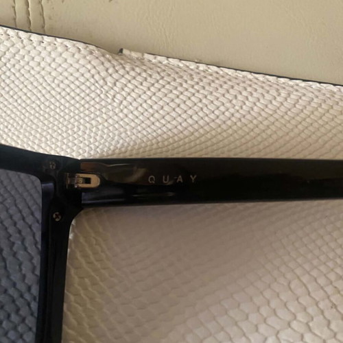 Quay Australia x JLo Hindsight sunglasses, black and gold