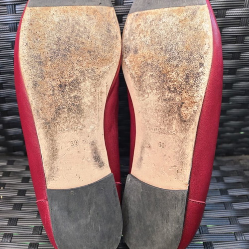 Musette red ballerina shoes size 39