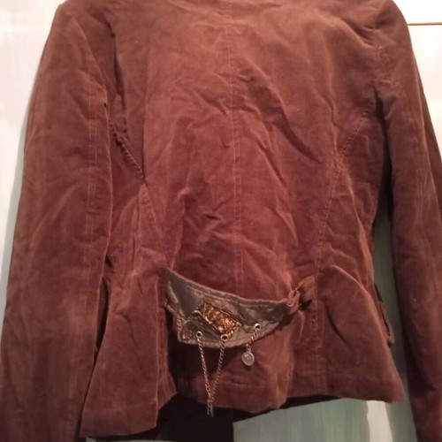 Corduroy brown short jacket used