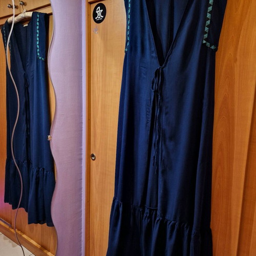 Maxi kimono Regalinas like new, blue with turquoise details, One Size