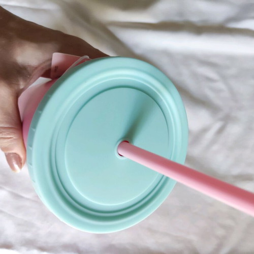 Pusheen cup with straw new