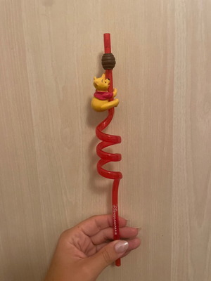 Winnie the Pooh red straw