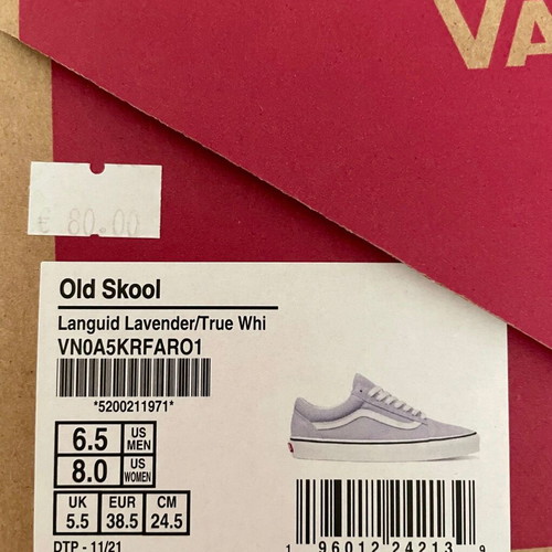 VANS Old Skool Lavender 38.5 like new athletic shoes