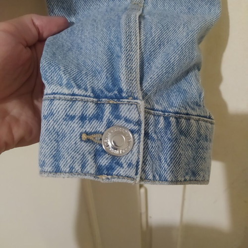 Stradivarius Cropped Jean Jacket XS like new, blue