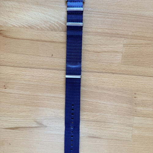 Nato Strap Style Premium Blue 21mm - 22mm like new