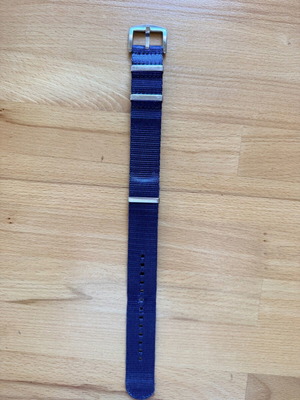 Λουράκι Nato Strap Style Premium Μπλε 21mm - 22mm σαν καινούργιο