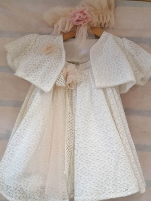 Baptism dress K885 No1 12-18 months new