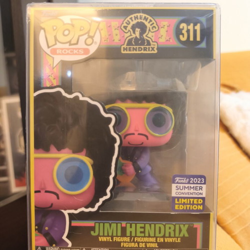 Funko Pop Limited Jimi Hendrix Black Light vinyl figure