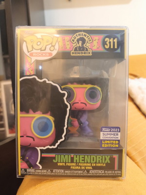 Funko Pop Limited Jimi Hendrix Black Light vinyl figure